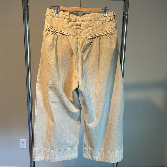 Free People Sweet Talk Chino Pants Size 8 in Croissant (Beige) GUC - Picture 8 of 10